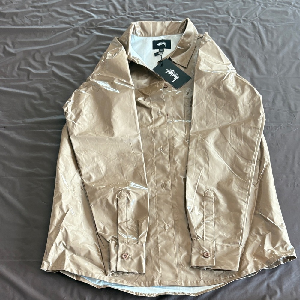 Tan Stussy Raincoat